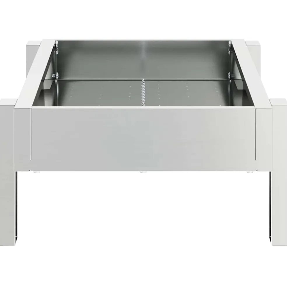 vidaXL Kippen voederbak Zilver 80 x 28 x 13.5 cm Gegalvaniseerd staal