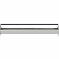vidaXL Kippen voederbak zilver 108 x 20,5 x 20 cm 5 kg