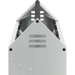 vidaXL Kippen voederbak zilver 108 x 20,5 x 20 cm 5 kg