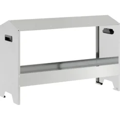 vidaXL Kippen voederbak Zilver 81 x 32 x 53,5 cm Gegalvaniseerd staal