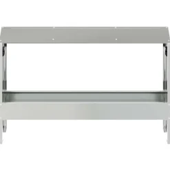 vidaXL Kippen voederbak Zilver 81 x 32 x 53,5 cm Gegalvaniseerd staal