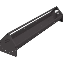 vidaXL Kippen voederbak Zwart 108 x 20,5 x 20 cm 5 kg