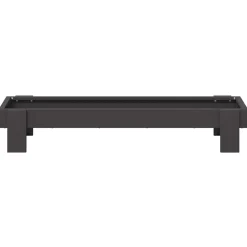 vidaXL Kippen voederbak Zwart 80 x 28 x 13.5 cm Koudgewalst Staal