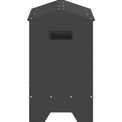 vidaXL Kippen voederbak Zwart 81 x 32 x 53,5 cm Koudgewalst Staal