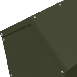 vidaXL Kip voerbak Olijf Groen 40 x 40 x 45 cm Koudgewalst Staal