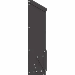 vidaXL Kip voerbak Zwart 13 x 12 x 51 cm Koudgewalst Staal