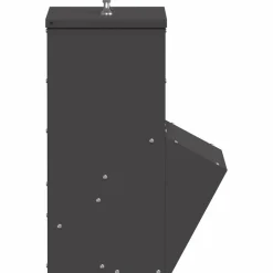 vidaXL Kip voerbak Zwart 20 x 25 x35 cm Koudgewalst Staal
