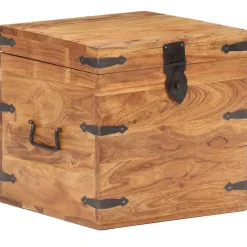 vidaXL Kist 40x40x40 cm massief acaciahout