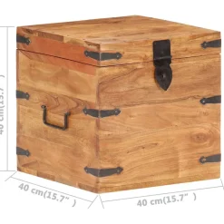 vidaXL Kist 40x40x40 cm massief acaciahout