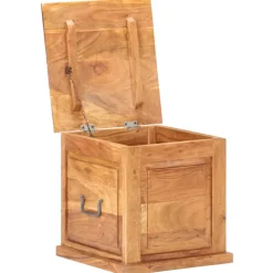 vidaXL Kist 40x40x40 cm massief acaciahout