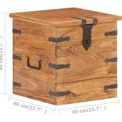 vidaXL Kist 40x40x40 cm massief acaciahout