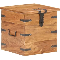 vidaXL Kist 40x40x40 cm massief acaciahout