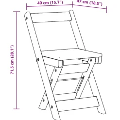 vidaXL Klapstoelen 4 stuks "Corona" Wit Massief Grenenhout