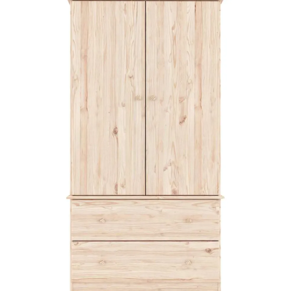 vidaXL Kledingkast ALTA 90x55x170 cm massief grenenhout