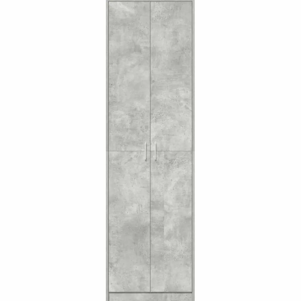 vidaXL Kledingkast Beton Grijs 55 x 25 x 189 cm Bewerkt hout