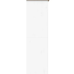 vidaXL Kledingkast BODO 99x53,5x173 cm massief grenenhout wit bruin