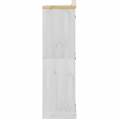 vidaXL Kledingkast Corona wit 151,5x52x186 cm massief grenenhout