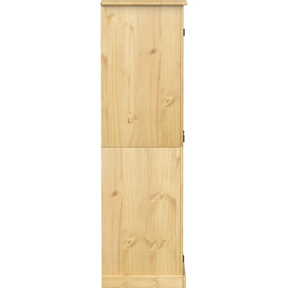 vidaXL Kledingkast Corona 76x50x170 cm massief grenenhout
