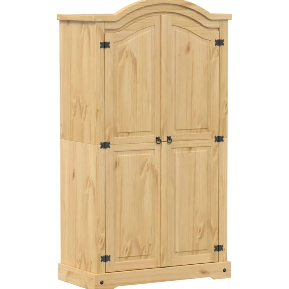 vidaXL Kledingkast Corona 102x52x186 cm massief grenenhout