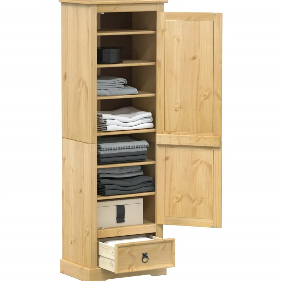 vidaXL Kledingkast Corona 55x38x170 cm massief grenenhout
