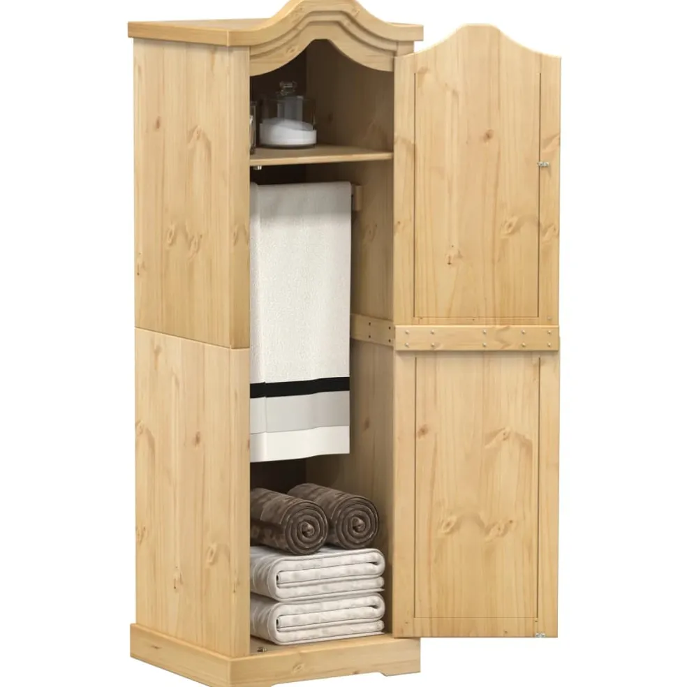 vidaXL Kledingkast Corona 55x52x170 cm massief grenenhout