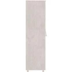 vidaXL Kledingkast HAMAR 89x50x180 cm massief grenenhout wit