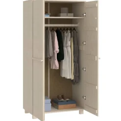 vidaXL Kledingkast HAMAR 89x50x180 cm massief grenenhout honingbruin