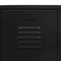 vidaXL Kledingkast industriële stijl 67x35x107 cm metaal zwart