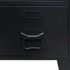 vidaXL Kledingkast industriële stijl 67x35x107 cm metaal zwart