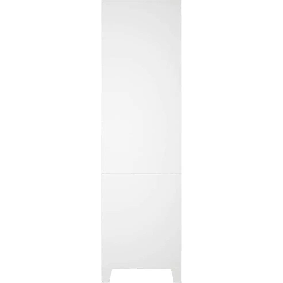 vidaXL Kledingkast industrieel 90x50x180 cm metaal wit