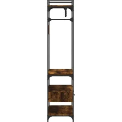 vidaXL Kledingkast met lades 89x39x184,5 cm bewerkt hout gerookt eiken