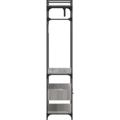 vidaXL Kledingkast met lades 89x39x184,5 cm bewerkt hout grijs sonoma