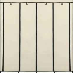 vidaXL Kledingkast met 4 vakken 175x45x170 cm crème