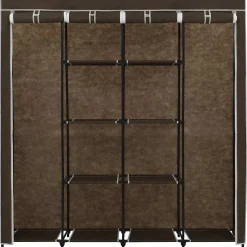vidaXL Kledingkast met 4 vakken 175x45x170 cm bruin