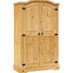 vidaXL Kledingkast Mexicaans grenenhout Corona-stijl 2 deuren