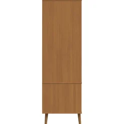 vidaXL Kledingkast MOLDE Caramel 90 x 55 x 175 cm Massief grenenhout