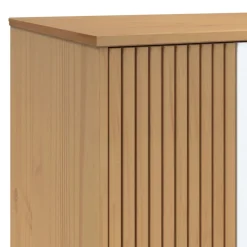 vidaXL Kledingkast OLDEN 76,5x53x172 cm grenenhout wit en bruin