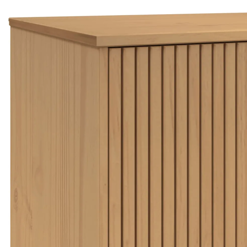 vidaXL Kledingkast OLDEN 76,5x53x172 cm massief grenenhout bruin