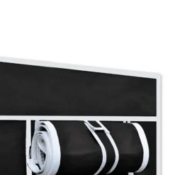vidaXL Kledingkast opvouwbaar 110x45x175 cm zwart