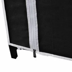 vidaXL Kledingkast opvouwbaar 110x45x175 cm zwart