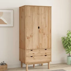 vidaXL Kledingkast OTTA 76,5x53x172 cm massief grenenhout