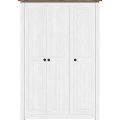 vidaXL Kledingkast Panama Range 118x50x171,5 cm grenenhout wit