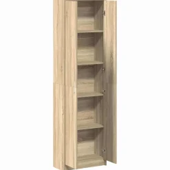 vidaXL Kledingkast Sonoma Eiken 55 x 25 x 189 cm Bewerkt hout