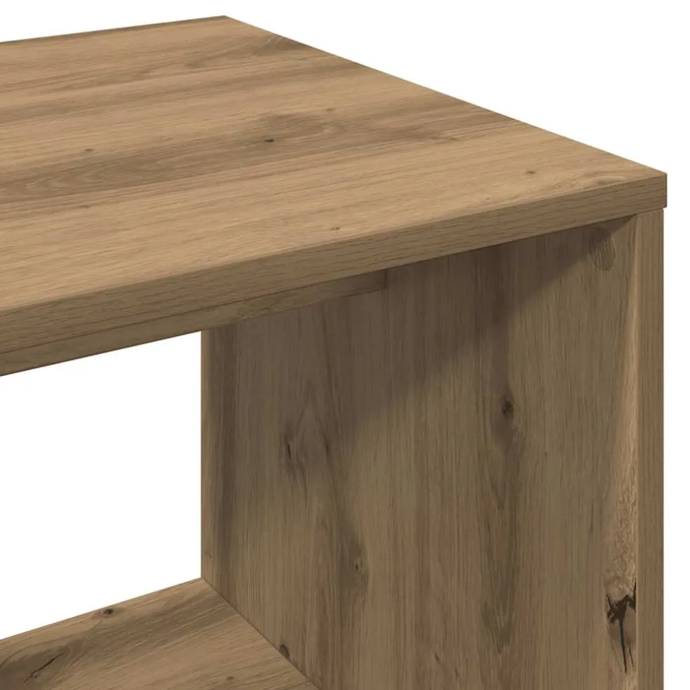 vidaXL Kledingkast 80x40x110 cm bewerkt hout artisanaal eikenkleur