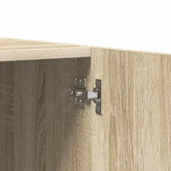 vidaXL Kledingkast 80x52x180 cm bewerkt hout sonoma eikenkleurig