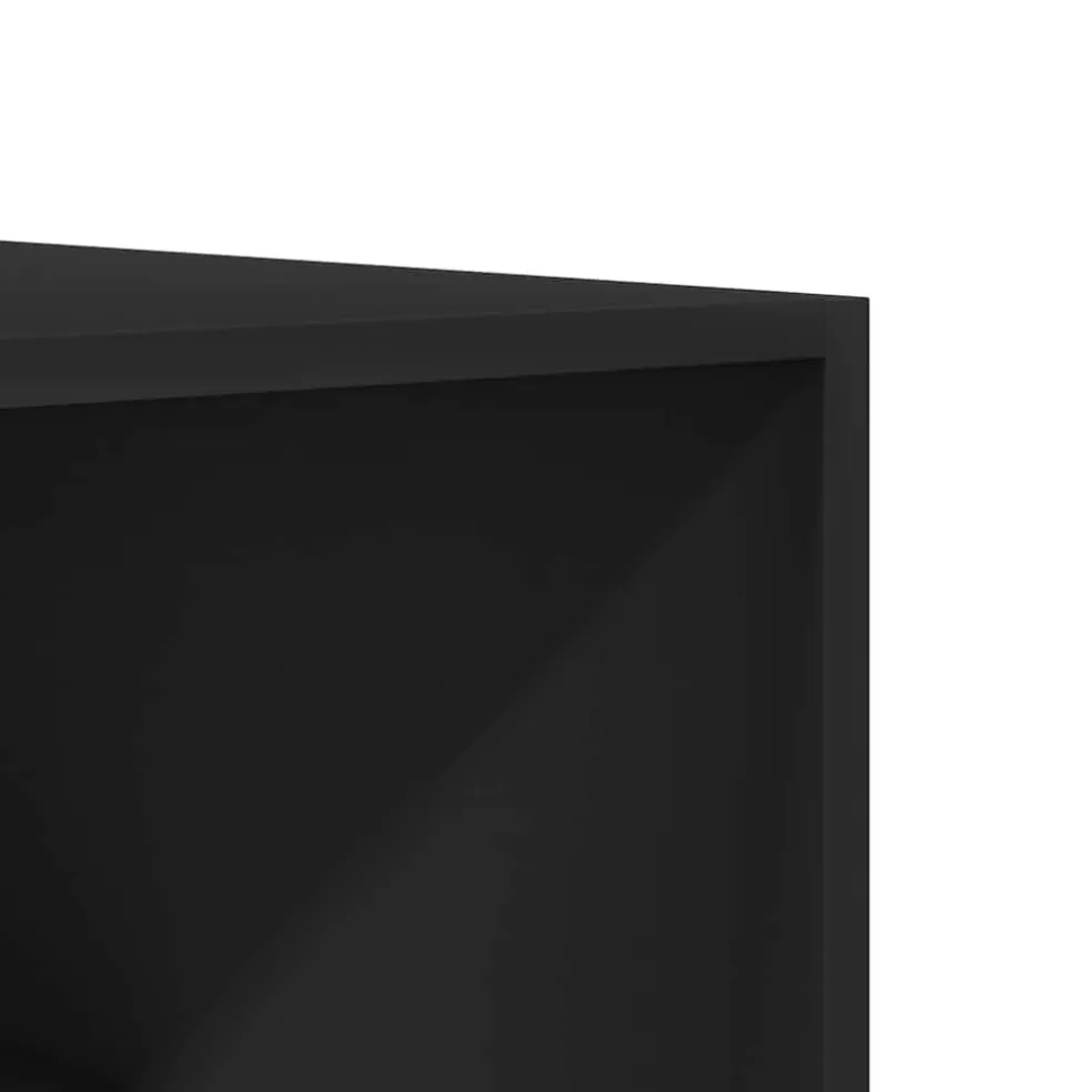 vidaXL Kledingkast 100x50x200 cm bewerkt hout zwart