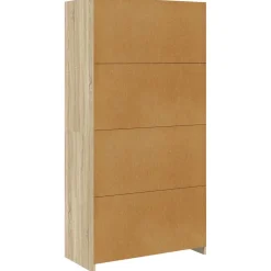 vidaXL Kledingkast 30x50x200 cm bewerkt hout grijs sonoma eikenkleur