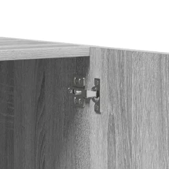 vidaXL Kledingkast 90x52x200 cm bewerkt hout grijs sonoma eikenkleurig