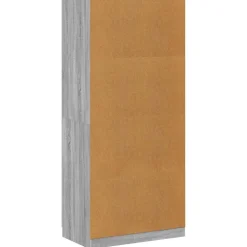vidaXL Kledingkast 90x52x200 cm bewerkt hout grijs sonoma eikenkleurig