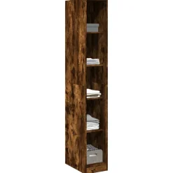 vidaXL Kledingkast 30x50x200 cm bewerkt hout gerookt eikenkleurig